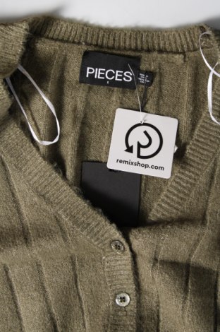 Cardigan de damă Pieces, Mărime S, Culoare Verde, Preț 101,99 Lei