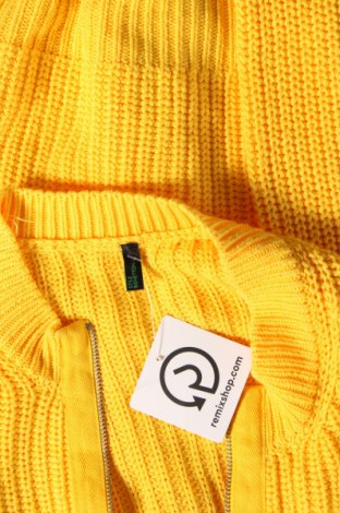 Γυναικεία ζακέτα United Colors Of Benetton, Μέγεθος S, Χρώμα Κίτρινο, Τιμή 11,41 €
