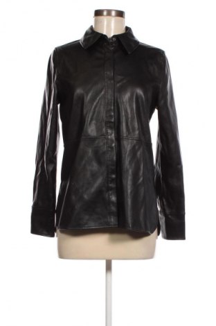 Γυναικείο δερμάτινο πουκάμισο Gina Tricot, Μέγεθος XXS, Χρώμα Μαύρο, Τιμή 4,95 €