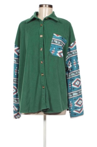 Γυναικείο πουκάμισο, Μέγεθος 5XL, Χρώμα Πράσινο, Τιμή 6,96 €
