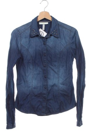 Γυναικείο πουκάμισο Adidas Neo, Μέγεθος XS, Χρώμα Μπλέ, Τιμή 16,33 €