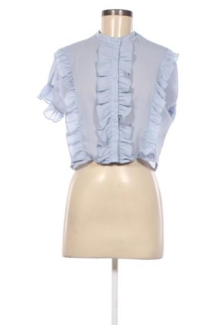 Γυναικείο πουκάμισο Boohoo, Μέγεθος M, Χρώμα Μπλέ, Τιμή 12,68 €