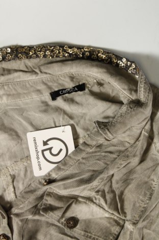 Γυναικείο πουκάμισο Crisca, Μέγεθος L, Χρώμα  Μπέζ, Τιμή 12,62 €