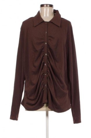 Γυναικείο πουκάμισο Cubus, Μέγεθος 3XL, Χρώμα Καφέ, Τιμή 13,61 €