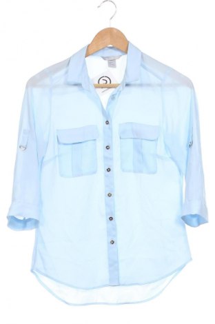 Γυναικείο πουκάμισο H&M, Μέγεθος XS, Χρώμα Μπλέ, Τιμή 5,99 €