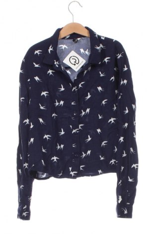 Γυναικείο πουκάμισο H&M Divided, Μέγεθος XS, Χρώμα Μπλέ, Τιμή 12,79 €