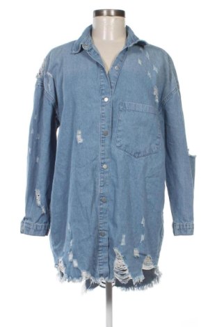Γυναικείο πουκάμισο Missguided, Μέγεθος XXS, Χρώμα Μπλέ, Τιμή 15,46 €