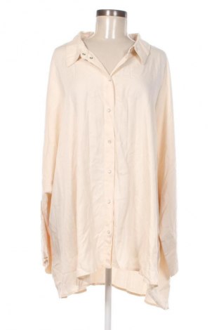 Γυναικείο πουκάμισο ONLY Carmakoma, Μέγεθος 4XL, Χρώμα  Μπέζ, Τιμή 23,71 €