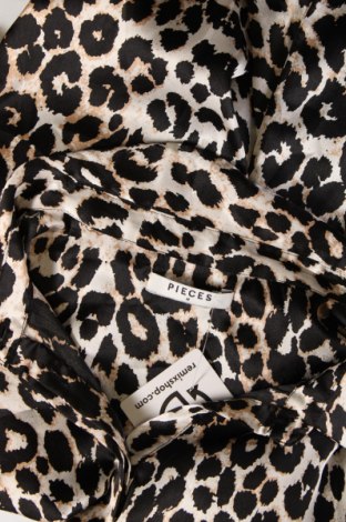 Γυναικείο πουκάμισο Pieces, Μέγεθος M, Χρώμα Πολύχρωμο, Τιμή 6,19 €