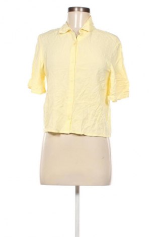 Дамска риза Pull&Bear, Размер M, Цвят Жълт, Цена 12,50 лв.