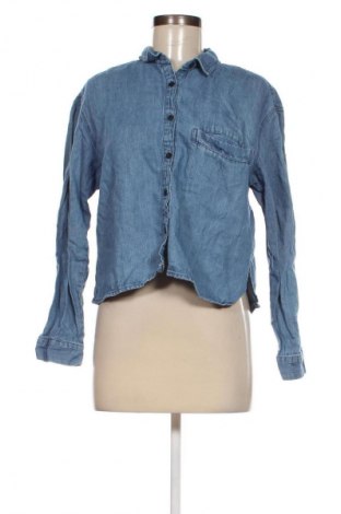 Γυναικείο πουκάμισο Pull&Bear, Μέγεθος M, Χρώμα Μπλέ, Τιμή 7,73 €
