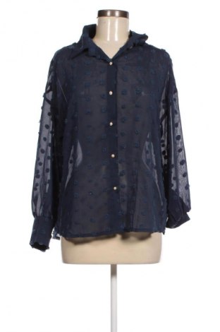 Γυναικείο πουκάμισο SHEIN, Μέγεθος M, Χρώμα Μπλέ, Τιμή 15,46 €