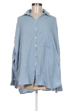 Γυναικείο πουκάμισο SHEIN, Μέγεθος L, Χρώμα Μπλέ, Τιμή 9,28 €