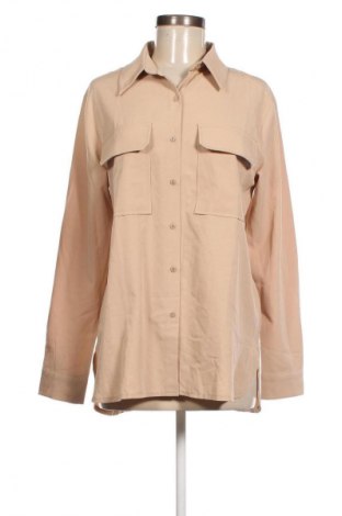 Γυναικείο πουκάμισο SHEIN, Μέγεθος M, Χρώμα  Μπέζ, Τιμή 8,50 €