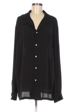 Дамска риза SHEIN, Размер 3XL, Цвят Черен, Цена 25,09 лв.