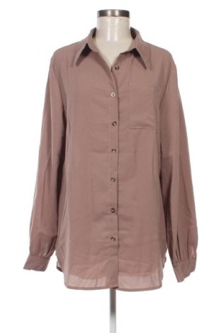 Дамска риза SHEIN, Размер XL, Цвят Кафяв, Цена 13,75 лв.