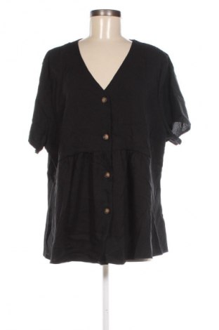 Дамска риза SHEIN, Размер 4XL, Цвят Черен, Цена 25,00 лв.