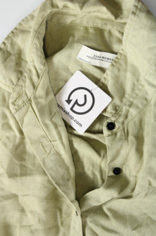 Дамска риза Zara, Размер M, Цвят Зелен, Цена 13,50 лв.