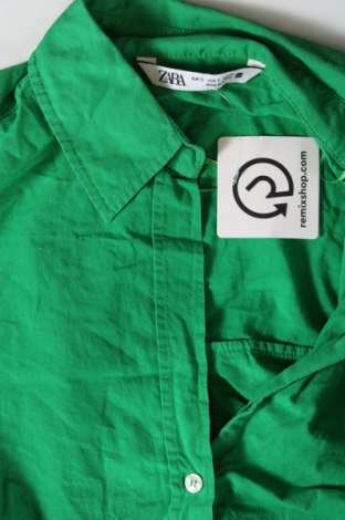 Γυναικείο πουκάμισο Zara, Μέγεθος S, Χρώμα Πράσινο, Τιμή 9,19 €