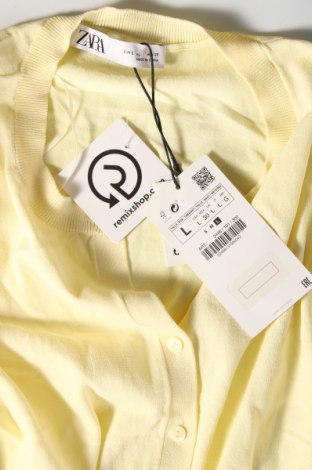 Дамска риза Zara, Размер L, Цвят Жълт, Цена 37,20 лв.