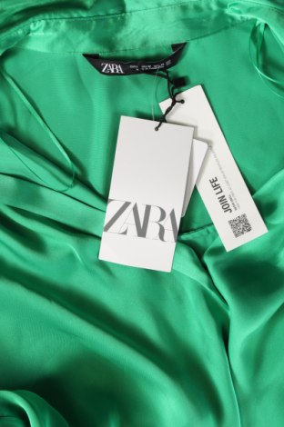 Cămașă de femei Zara, Mărime M, Culoare Verde, Preț 81,89 Lei