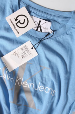 Дамска тениска Calvin Klein Jeans, Размер XS, Цвят Син, Цена 77,00 лв.