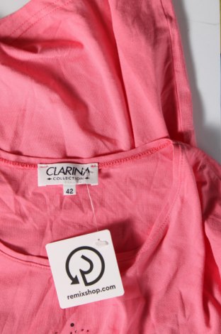 Γυναικείο t-shirt Clarina Collection, Μέγεθος L, Χρώμα Ρόζ , Τιμή 8,04 €