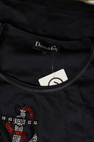 Dámske tričko Denim&Co., Veľkosť XL, Farba Modrá, Cena  7,37 €