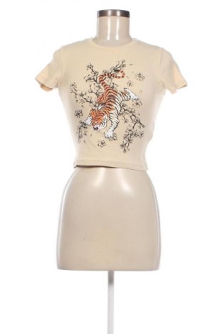 Γυναικείο t-shirt Fb Sister, Μέγεθος XS, Χρώμα  Μπέζ, Τιμή 4,82 €