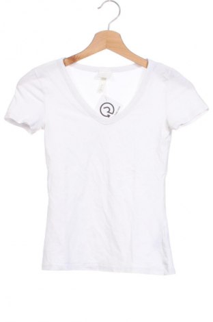 Γυναικείο t-shirt H&M, Μέγεθος XS, Χρώμα Λευκό, Τιμή 7,00 €