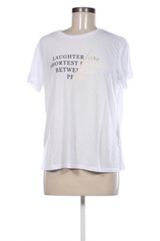 Γυναικείο t-shirt Koton, Μέγεθος L, Χρώμα Λευκό, Τιμή 8,25 €