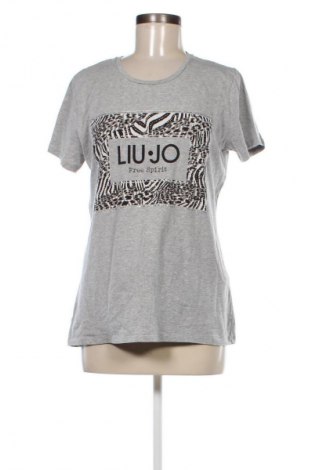 Γυναικείο t-shirt Liu Jo, Μέγεθος L, Χρώμα Γκρί, Τιμή 16,88 €