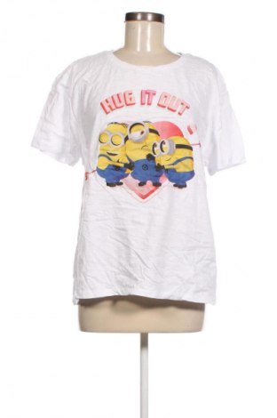 Γυναικείο t-shirt Minions, Μέγεθος XXL, Χρώμα Λευκό, Τιμή 8,66 €
