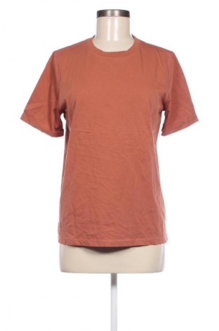 Γυναικείο t-shirt Pieces, Μέγεθος L, Χρώμα Καφέ, Τιμή 8,66 €