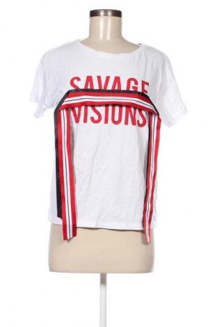 Γυναικείο t-shirt Reserved, Μέγεθος S, Χρώμα Λευκό, Τιμή 12,99 €