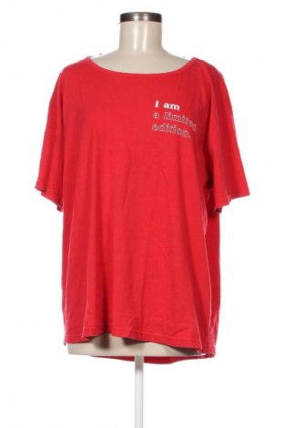 Γυναικείο t-shirt Rock Your Curves by Angelina Kirsch, Μέγεθος 3XL, Χρώμα Κόκκινο, Τιμή 4,01 €