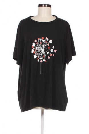 Damen T-Shirt SHEIN, Größe 3XL, Farbe Schwarz, Preis 9,05 €