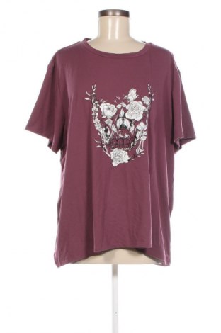 Дамска тениска SHEIN, Размер 3XL, Цвят Лилав, Цена 13,00 лв.