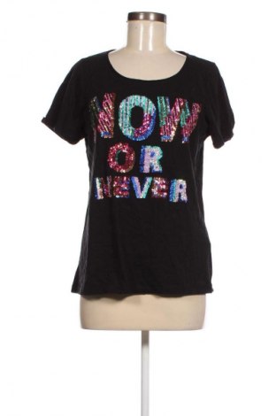 Γυναικείο t-shirt Street One, Μέγεθος M, Χρώμα Μαύρο, Τιμή 7,43 €
