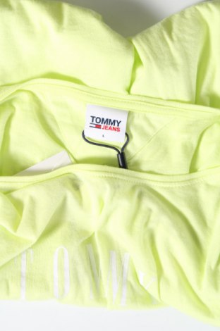 Tricou de femei Tommy Jeans, Mărime L, Culoare Verde, Preț 269,74 Lei