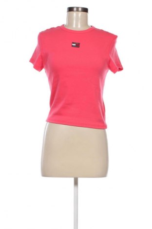 Γυναικείο t-shirt Tommy Jeans, Μέγεθος M, Χρώμα Ρόζ , Τιμή 35,99 €