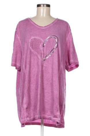 Γυναικείο t-shirt Ulla Popken, Μέγεθος XL, Χρώμα Βιολετί, Τιμή 9,90 €