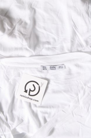 Дамска тениска Zara, Размер M, Цвят Бял, Цена 11,00 лв.