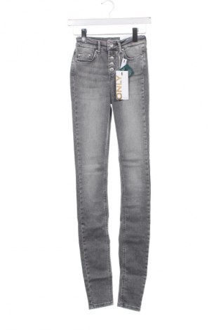 Damskie jeansy ONLY, Rozmiar XS, Kolor Szary, Cena 61,99 zł