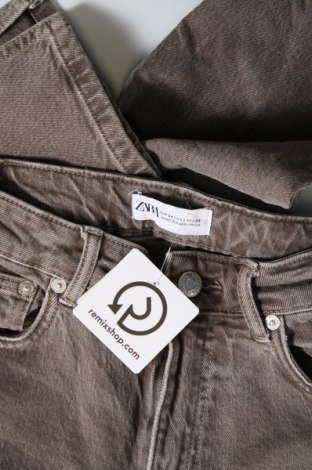 Dámské džíny  Zara, Velikost XS, Barva Hnědá, Cena  215,00 Kč