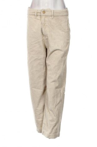 Pantaloni de velvet de femei, Mărime S, Culoare Ecru, Preț 42,93 Lei