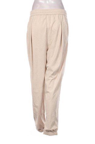 Pantaloni de velvet de femei, Mărime L, Culoare Bej, Preț 47,70 Lei