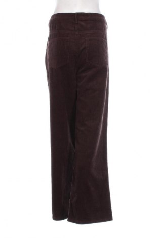 Pantaloni de velvet de femei ABOUT YOU x Marie von Behrens, Mărime L, Culoare Maro, Preț 369,08 Lei