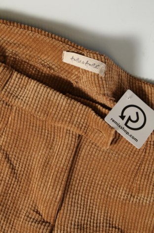Γυναικείο κοτλέ παντελόνι Amelie & Amelie, Μέγεθος L, Χρώμα Καφέ, Τιμή 8,97 €