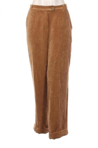 Pantaloni de velvet de femei Amelie & Amelie, Mărime L, Culoare Maro, Preț 95,39 Lei